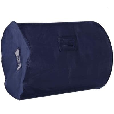 Large Navy Blue Breathable Feather Duvet Storage Bag & Carrier