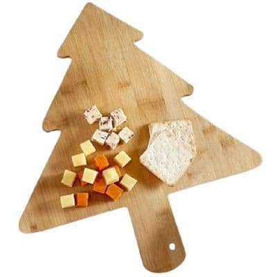 Large Wooden Bamboo Christmas Tree Serving Board