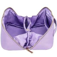 Lilac Compact Open Flat Vanity Case