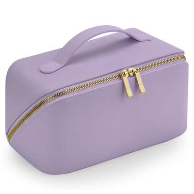 Lilac Compact Open Flat Vanity Case