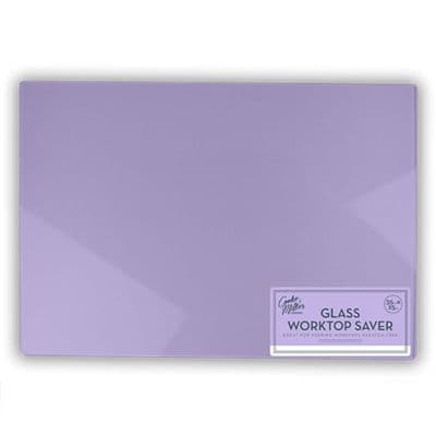Lilac Glass Worktop Saver &  Chopping / Cutting Board