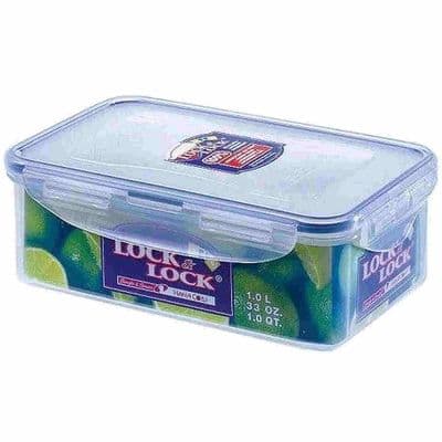 Lock & Lock 1 Litre 21cm Clip Seal Food Box