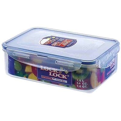 Lock & Lock 1.6L 23cm Rectangle Airtight Food Clip Box Container