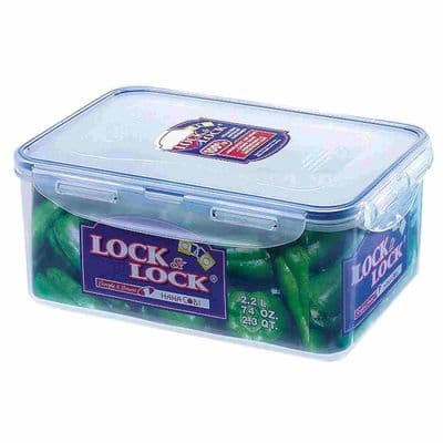 Lock & Lock 2.3L 24 x 16cm Rectangle Airtight Food Clip Box Container