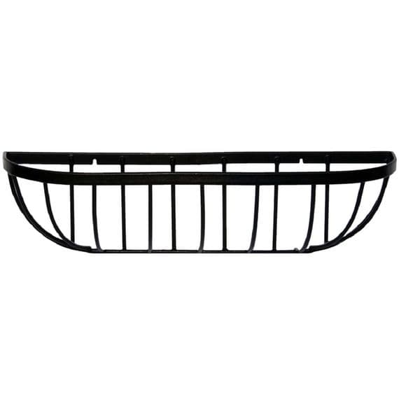 Long 61cm Black Wrought Iron Metal Wall Trough Planter
