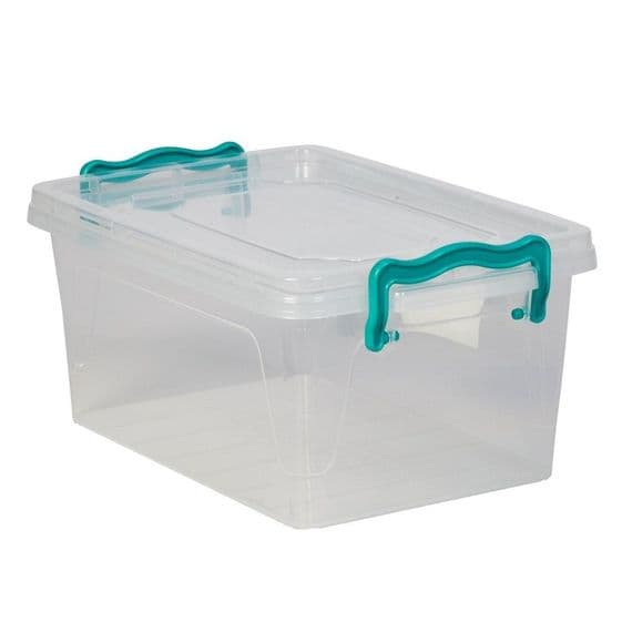 Medium A6  3L 26cm Clear Plastic Art & Craft Pencil Marker Pen Storage Case
