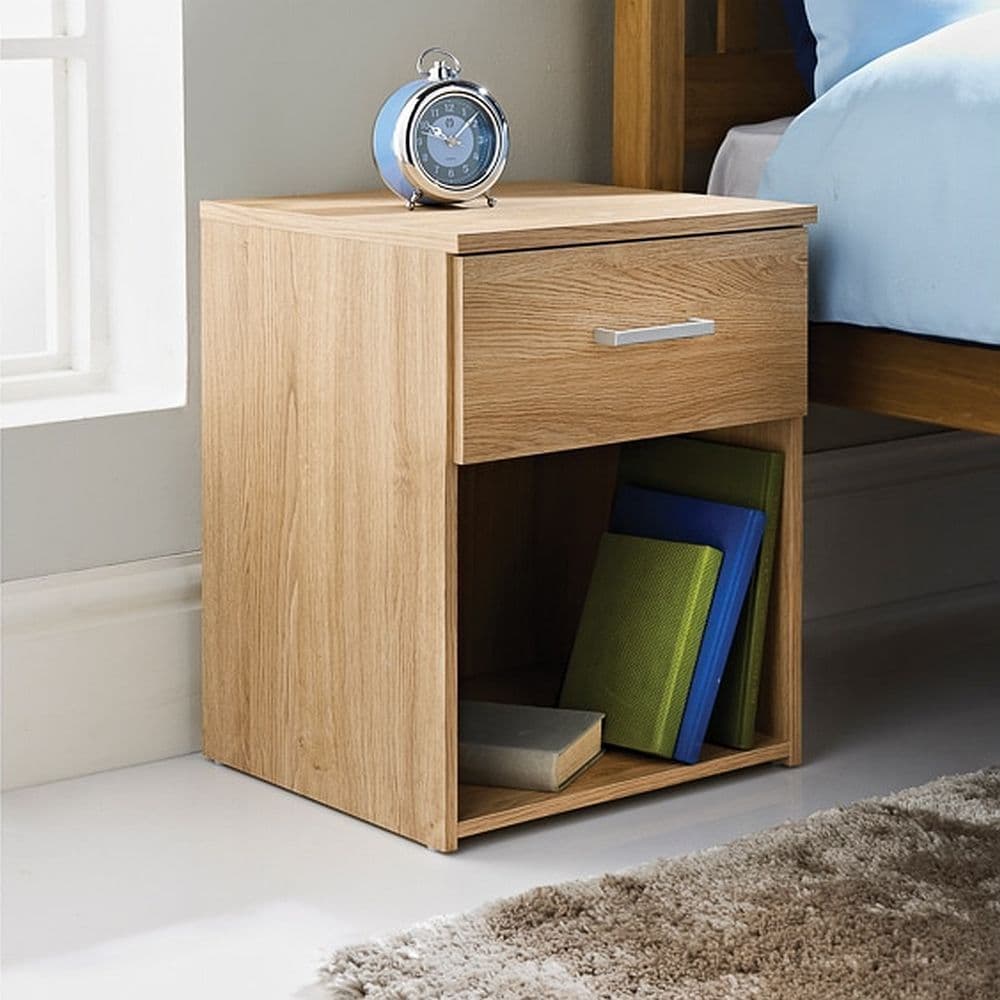 Oak Effect Bedside Table