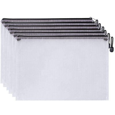 Optic Heavy Duty Individual Jumper Storage Bags (6 Pack Black)