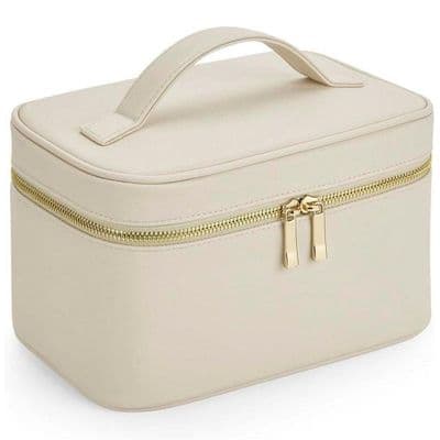 Oyster Faux Leather Vanity Case