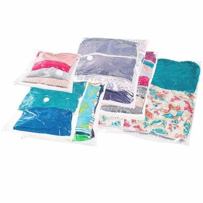 PackSmart Mixed Size Clothes Vacuum Storage Bags (6 Pack) Worth £40