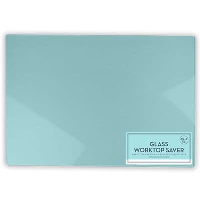 Pastel Green Glass Worktop Saver &  Chopping / Cutting Board