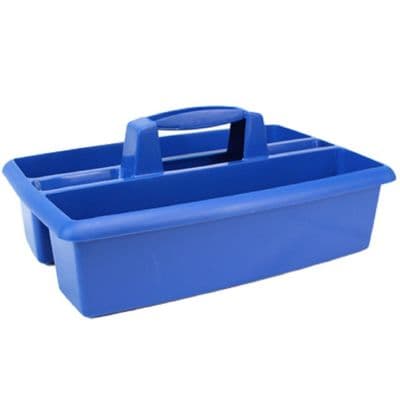 Plastic Carry Storage Caddy Blue