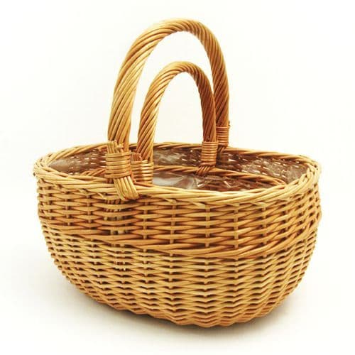 Set of 2 Wicker Shopping Baskets