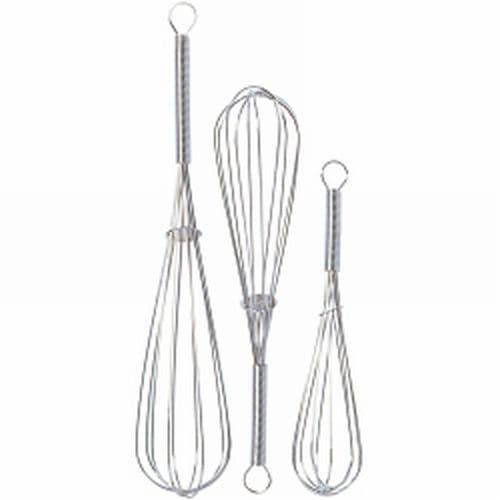 Set of 3 Metal Whisks
