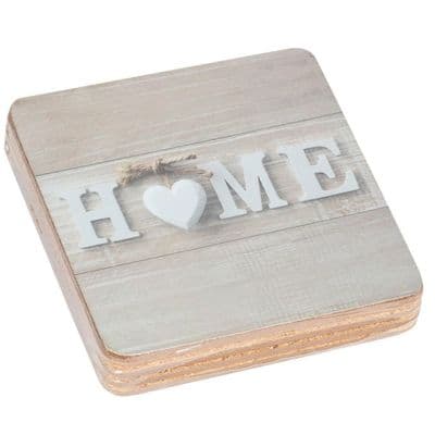 Set of 4 Love Home Coasters