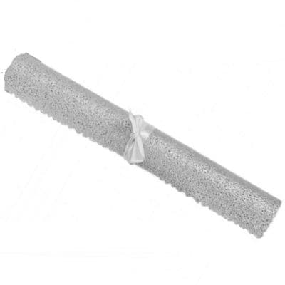 Silver Textured Table Runner 150cm