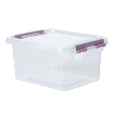Small 1.5L 18cm Clear Plastic Marker Pen & Stationery Storage Box