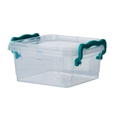 Small Mini 0.35L 12cm Clear Plastic Bead Craft or Paperclip Storage Box