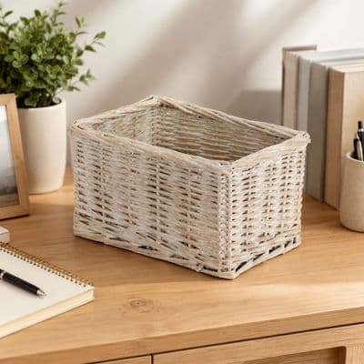 Southwold Small 22cm Wicker Storage Organiser Basket
