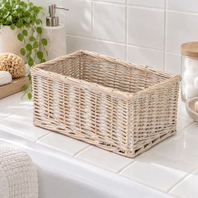 Southwold Wicker Storage Organiser Basket 29cm