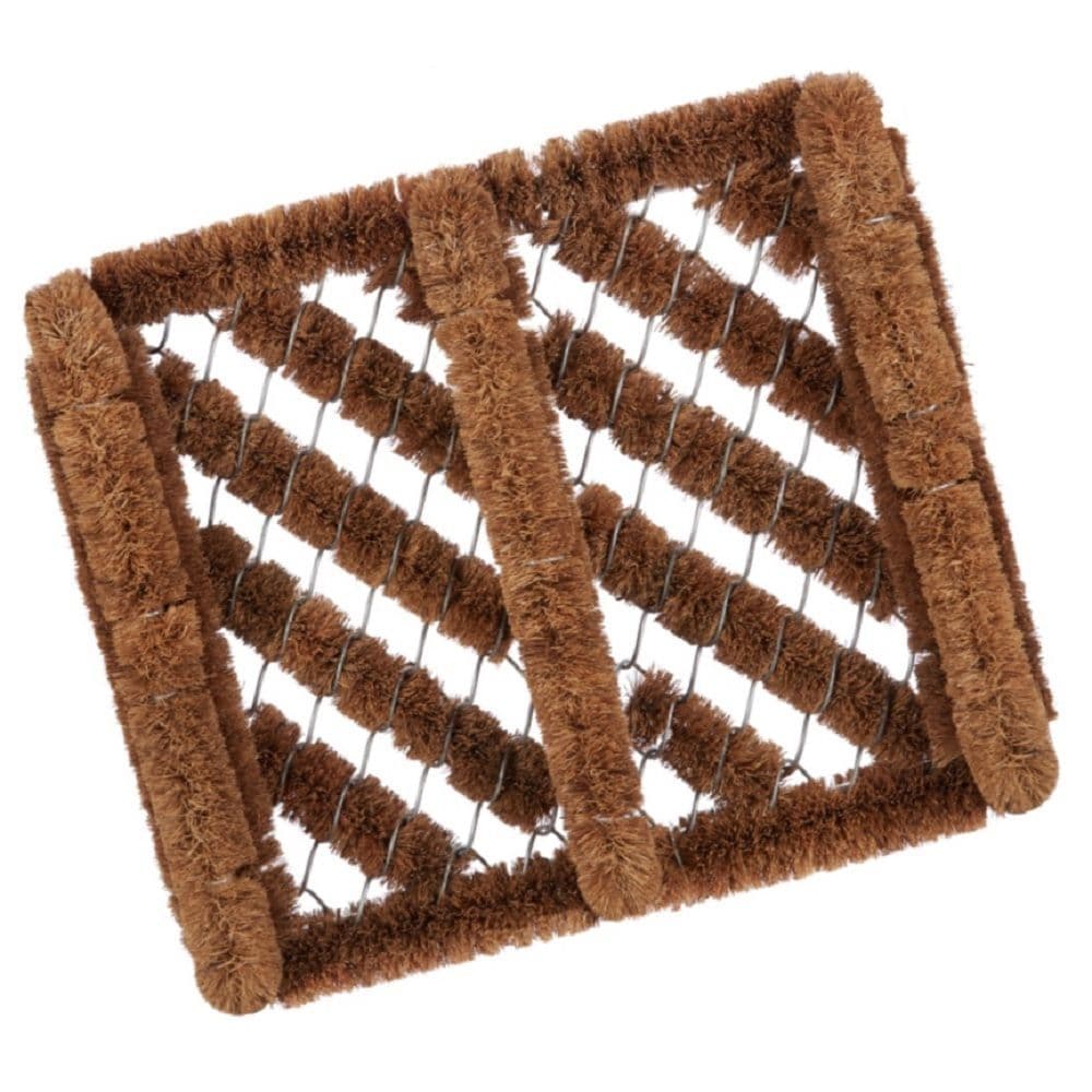 Square Coir Bristle Boot & Shoe Scraper Brush Mat