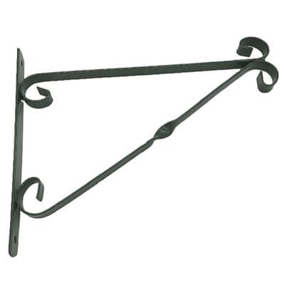 Strong Scrolled Metal Hanging Basket Bracket 35cm