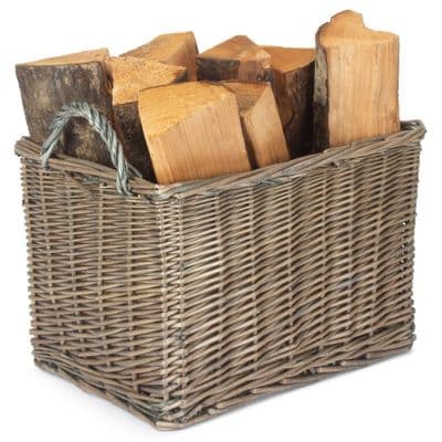 Suffolk 35cm Rectangle Wicker Log Basket