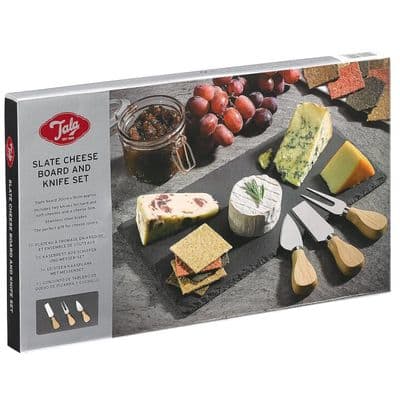 Tala Slate Cheese Board & Knives Box Set