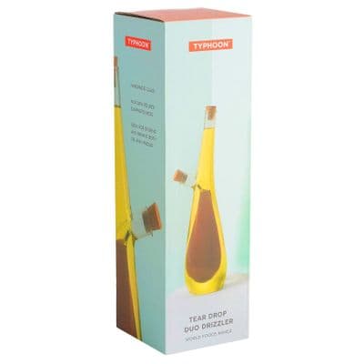 Typhoon Glass Tear Drop Duo Oil & Vinegar Drizzler Bottle