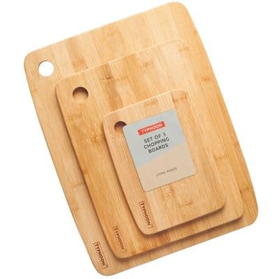 Typhoon Set of 3 Bamboo Chopping Boards