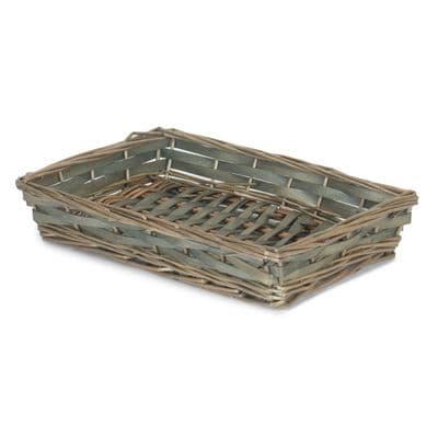 Willowdale 32cm Brown Wicker Basket Tray