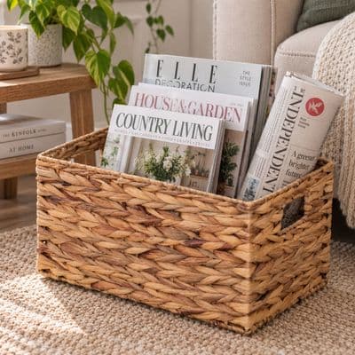 Willowdale Woven Hyacinth Storage Basket 37cm