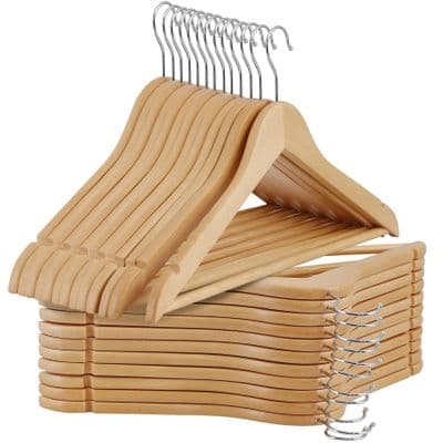 Wooden Clothes Hangers 20 Pack