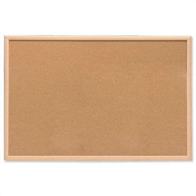 Wooden Framed Cork Pin Board / Noticeboard 45cm