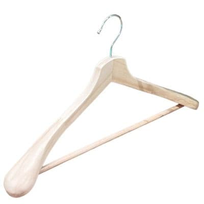 Wooden Suit Jacket Hanger with Wide Shoulders