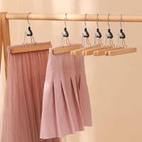 Wooden Trouser & Skirt Clamp Hangers 2 Pack