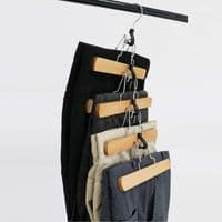 Wooden Trouser & Skirt Clamp Hangers 2 Pack