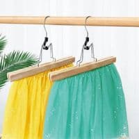 Wooden Trouser & Skirt Clamp Hangers 2 Pack