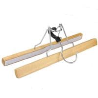 Wooden Trouser & Skirt Clamp Hangers 2 Pack