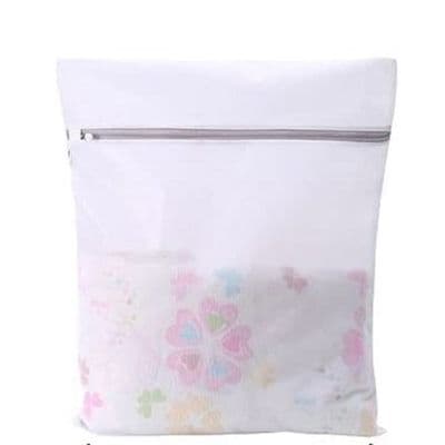 Zipped Net Laundry Wash Bag Medium 40 x 30cm