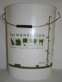 25 Litre Fermentation Vessel (Full Colour-Graduated) Fitted With Airlock And Tap