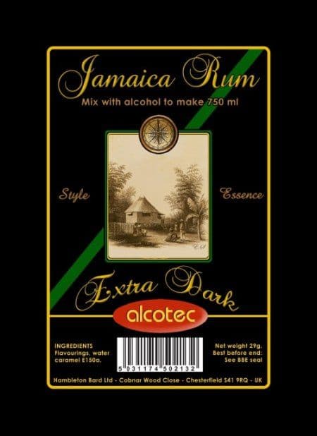 Alcotec Extra Dark Jamaica Rum Essence