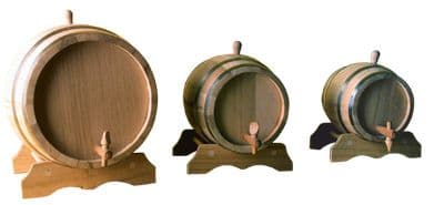Barrel Decorative Oak With Stand And Tap 3 Litre