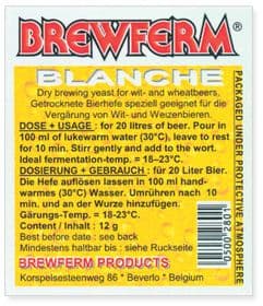 BREWFERM BLANCHE Yeast 12 grams