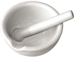 Brouwland Porcelain Mortar And Pounder 13 cm Diameter