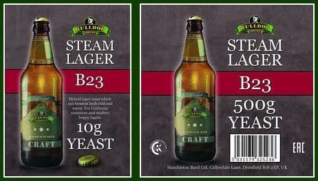 Bulldog B23 Steam Lager Yeast 10g