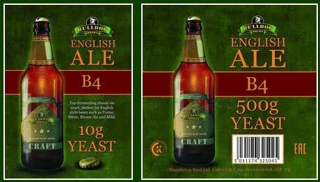 Bulldog B4 English Ale Yeast 10g