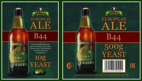 Bulldog B44 European Ale Yeast 10g