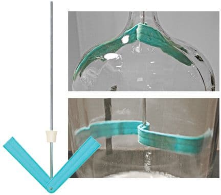 Carboy Cleaner For Use With A Drill