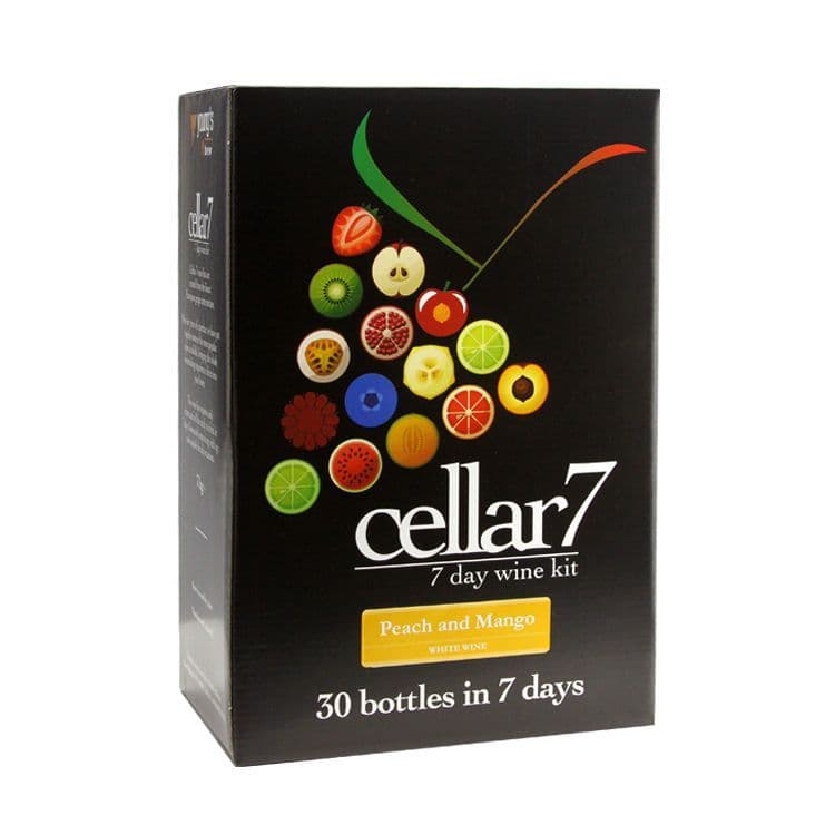 Cellar 7 Fruit Peach And Mango 30 Bottle Wine Kit
